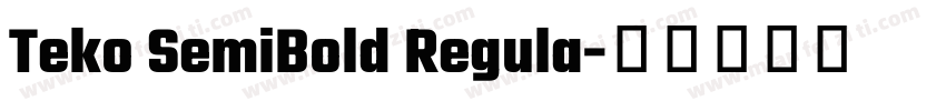 Teko SemiBold Regula字体转换